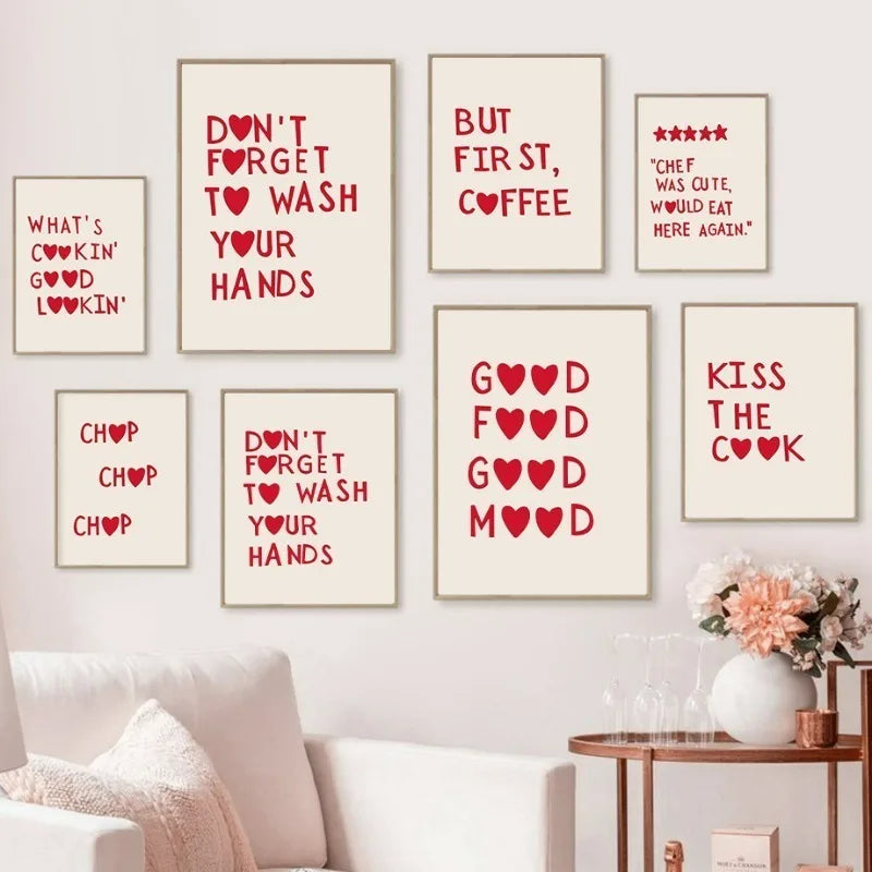 Estetik Mutfak Posterleri