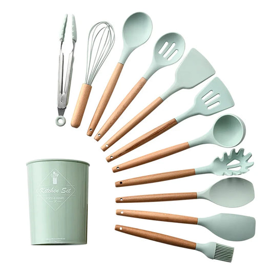 Ahşap Saplı Set
