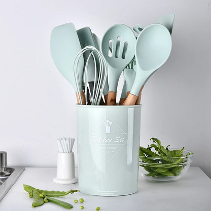 Ahşap Saplı Set